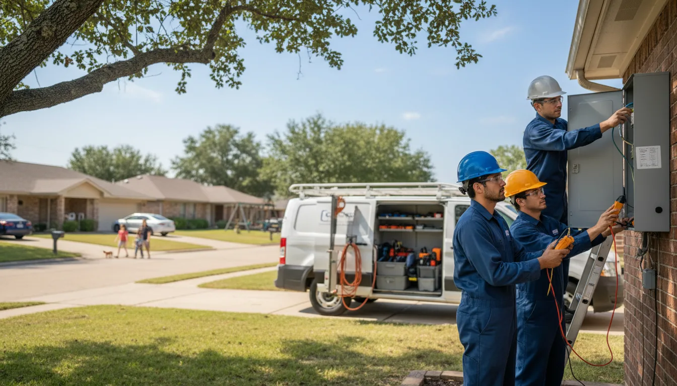 Certified electrician providing emergency electrical services in Haworth, OK